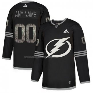 Maglia Hockey Tampa Bay Lightning Personalizzate Black Shadow Nero
