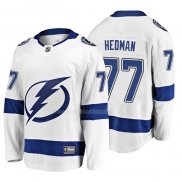 Maglia Hockey Tampa Bay Lightning Victor Hedman 2019 Away Breakaway Bianco