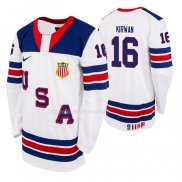 Maglia Hockey USA Ryan Kirwan 2019 Hlinka Gretzky Cup Bianco