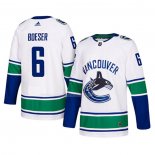 Maglia Hockey Vancouver Canucks Brock Boeser Autentico Away Bianco