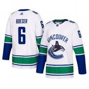 Maglia Hockey Vancouver Canucks Brock Boeser Autentico Away Bianco