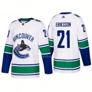 Maglia Hockey Vancouver Canucks Loui Eriksson Away Premier 2017-2018 Bianco