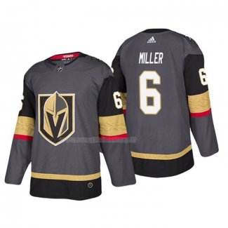 Maglia Hockey Vegas Golden Knights Colin Miller Home Autentico Giocatore Gris