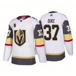 Maglia Hockey Vegas Golden Knights Reid Duke Away 2018 Bianco
