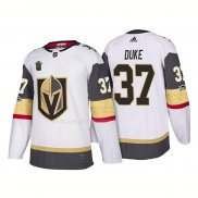 Maglia Hockey Vegas Golden Knights Reid Duke Away 2018 Bianco