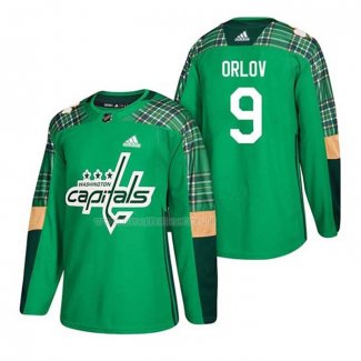 Maglia Hockey Washington Capitals Dmitry Orlov 2018 Dia de San Patricio Verde