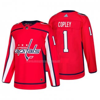 Maglia Hockey Washington Capitals Pheonix Copley Home Autentico Giocatore Rosso