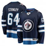 Maglia Hockey Winnipeg Jets Logan Stanley Home Premier Breakaway Blu