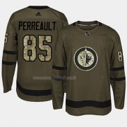 Maglia Hockey Winnipeg Jets Mathieu Perreault 2018 Salute To Service Verde Militare