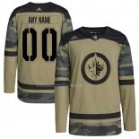Maglia Hockey Winnipeg Jets Personalizzate Military Appreciation Team Autentico Practice Camuffamento