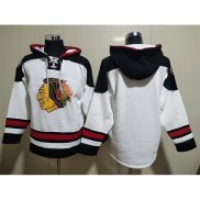 Felpa con Cappuccio Chicago Blackhawks Bianco