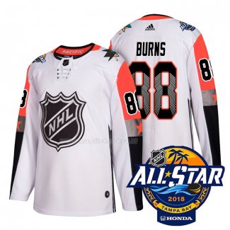 Maglia Hockey 2018 All Star San Jose Sharks Brent Burns Autentico Bianco
