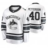 Maglia Hockey 2019 All Star Vancouver Canucks Elias Pettersson Bianco