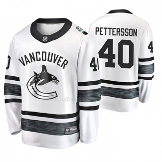 Maglia Hockey 2019 All Star Vancouver Canucks Elias Pettersson Bianco