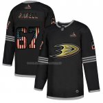 Maglia Hockey Anaheim Ducks Rickard Rakell 2020 USA Flag Nero