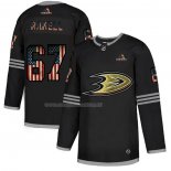 Maglia Hockey Anaheim Ducks Rickard Rakell 2020 USA Flag Nero