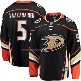 Maglia Hockey Anaheim Ducks Urho Vaakanainen Home Premier Breakaway Nero