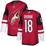 Maglia Hockey Arizona Coyotes Christian Dvorak Autentico Classic Rosso