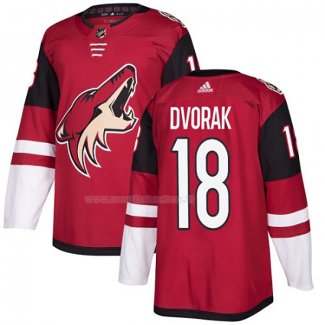 Maglia Hockey Arizona Coyotes Christian Dvorak Autentico Classic Rosso