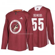Maglia Hockey Arizona Coyotes Jason Demers New Season Practice Maroon
