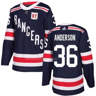 Maglia Hockey Bambino New York Rangers Glenn Anderson Autentico 2018 Winter Classic Blu