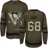 Maglia Hockey Bambino Pittsburgh Penguins Jaromir Jagr 2018 Salute To Service Verde Militare
