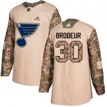 Maglia Hockey Bambino St. Louis Blues Martin Brodeur Autentico 2017 Veterans Day Camuffamento