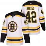 Maglia Hockey Boston Bruins David Backes 2018 Away Autentico Bianco