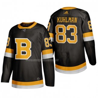 Maglia Hockey Boston Bruins Karson Kuhlman Alternato 2019-20 Nero