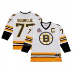 Maglia Hockey Boston Bruins Ray Bourque Mitchell & Ness Captain Patch 1989-90 Blue Line Bianco