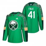Maglia Hockey Buffalo Sabres Justin Falk 2018 Dia de San Patricio Verde