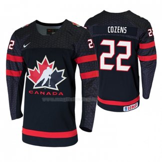 Maglia Hockey Canada Dylan Cozens 2020 Iihf World Junior Championship Nero