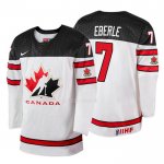 Maglia Hockey Canada Jordan Eberle 2018 Iihf World Championship Giocatore Bianco
