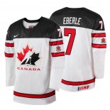 Maglia Hockey Canada Jordan Eberle 2018 Iihf World Championship Giocatore Bianco