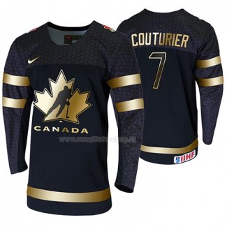 Maglia Hockey Canada Sean Couturier 2020 Iihf World Ice Hockey Golden Limited Edition