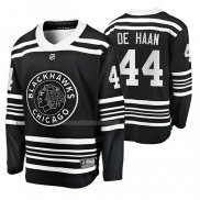 Maglia Hockey Chicago Blackhawks Calvin de Haan Premier Alternato Nero