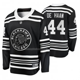 Maglia Hockey Chicago Blackhawks Calvin de Haan Premier Alternato Nero