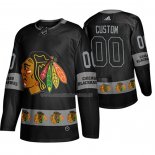 Maglia Hockey Chicago Blackhawks Personalizzate Breakaway Nero