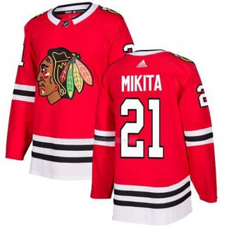 Maglia Hockey Chicago Blackhawks Stan Mikita Home Autentico Rosso