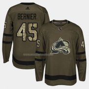 Maglia Hockey Colorado Avalanche Jonathan Bernier 2018 Salute To Service Verde Militare