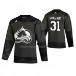 Maglia Hockey Colorado Avalanche Philipp Grubauer 2019 Veterans Day Camuffamento