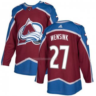 Maglia Hockey Colorado Avalanche Wensink Home Autentico Rosso
