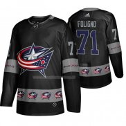 Maglia Hockey Columbus Blue Jackets Nick Foligno Breakaway Nero