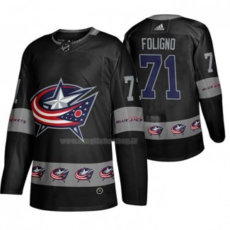 Maglia Hockey Columbus Blue Jackets Nick Foligno Breakaway Nero