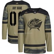 Maglia Hockey Columbus Blue Jackets Personalizzate Military Appreciation Team Autentico Practice Camuffamento