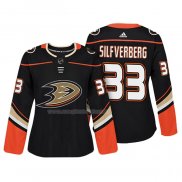 Maglia Hockey Donna Anaheim Ducks Jakob Silfverberg Autentico Giocatore Nero