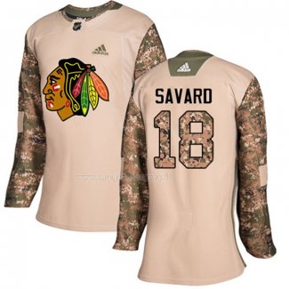 Maglia Hockey Donna Chicago Blackhawks Denis Savard Autentico 2017 Veterans Day Camuffamento