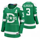 Maglia Hockey Donna Dallas Stars John Klingberg Breakaway Giocatore 2020 Winter Classic Verde