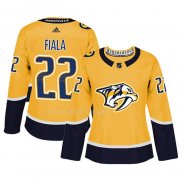 Maglia Hockey Donna Nashville Predators Kevin Fiala Home Autentico Giocatore Giallo