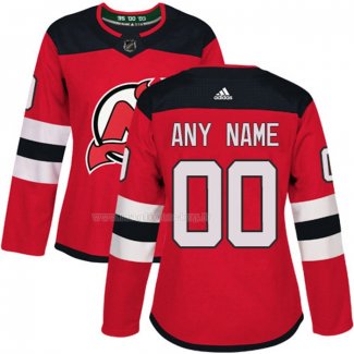 Maglia Hockey Donna New Jersey Devils Personalizzate Home Rosso